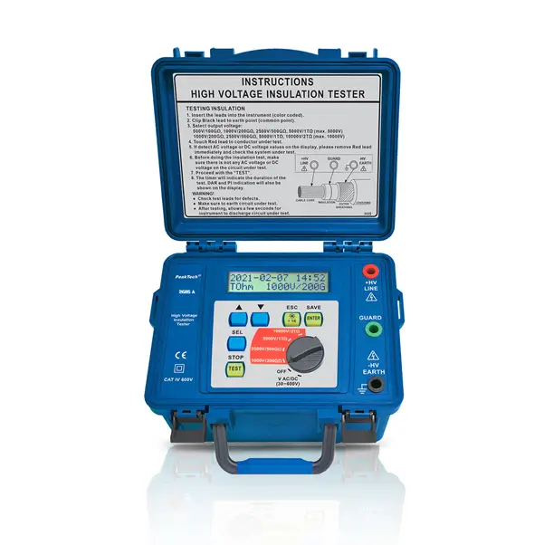 Medidor de aislamiento de alto voltaje 10kV 600GOhm P2685A